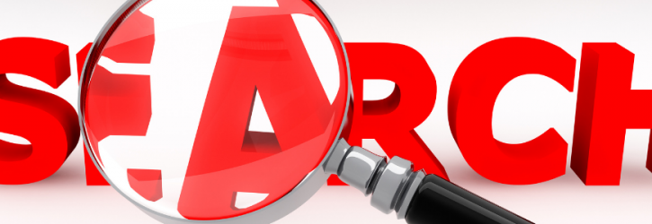 Magnifying glass look at conveyancing searches