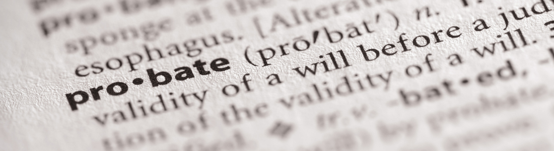 Dictionary definition of probate