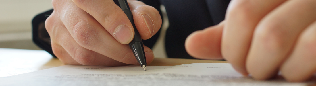 Signing a document
