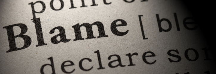 Dictionary definition of blame