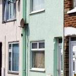 Street of terraced houses