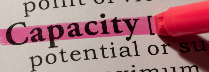 Capacity defined in a dictionary
