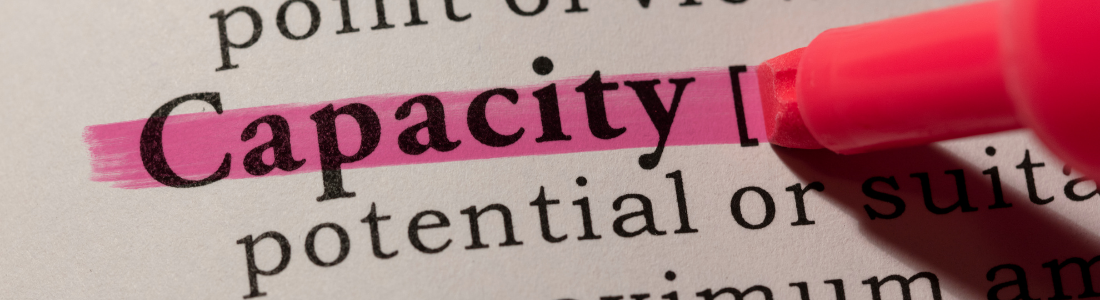 Capacity defined in a dictionary