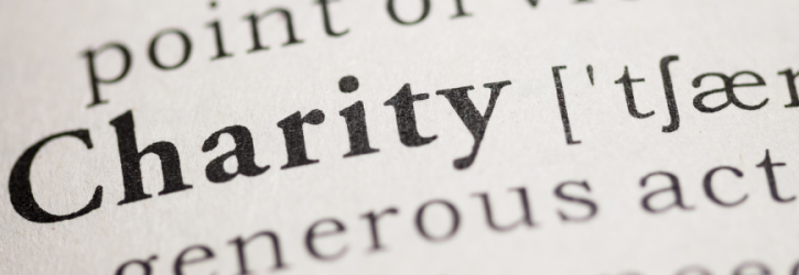 Dictionary definition of charity for leaving a legacy in your Will