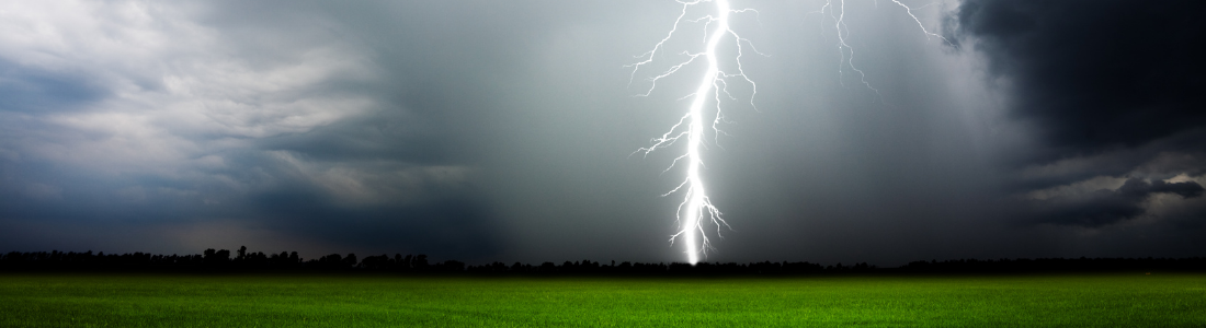Storm with lightening