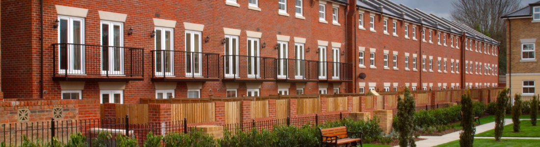Row of new homes