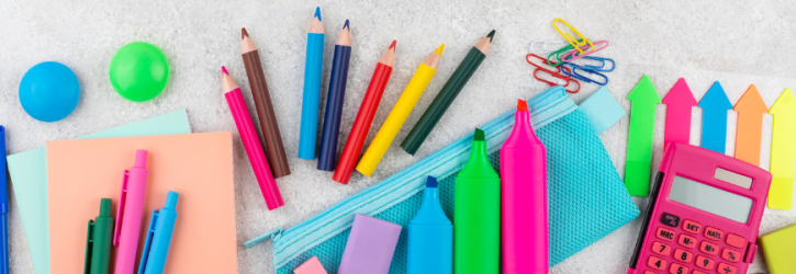 School stationery bought by parents