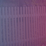 A garden fence like this one is often used to claim adverse possession