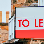 To let sign on old building