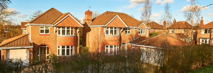 Row of detached houses