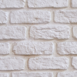 White brick party wall