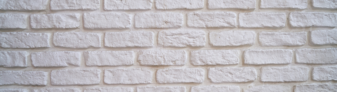 White brick party wall