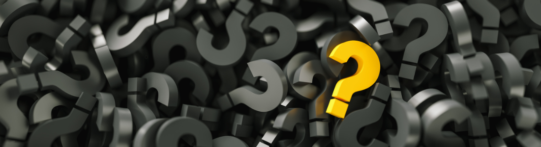 Question marks representing what to do when someone dies