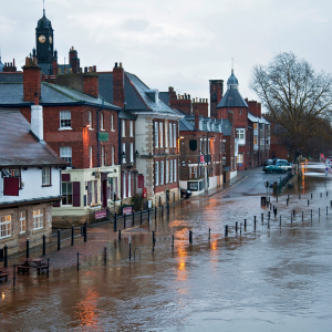 Flooded street