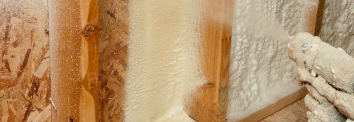 Spray foam insulation