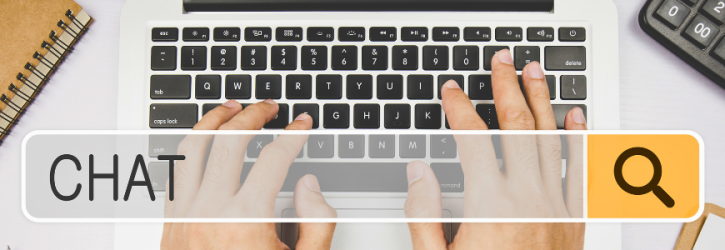 Person on keyboard using AI to update wills