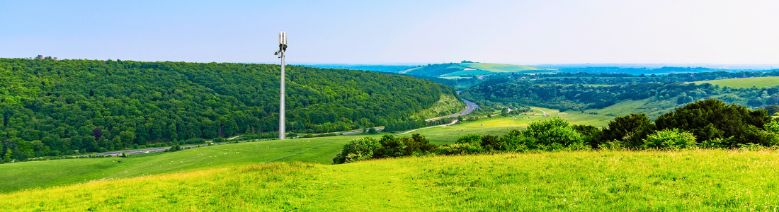 Telecoms mast in the countryside