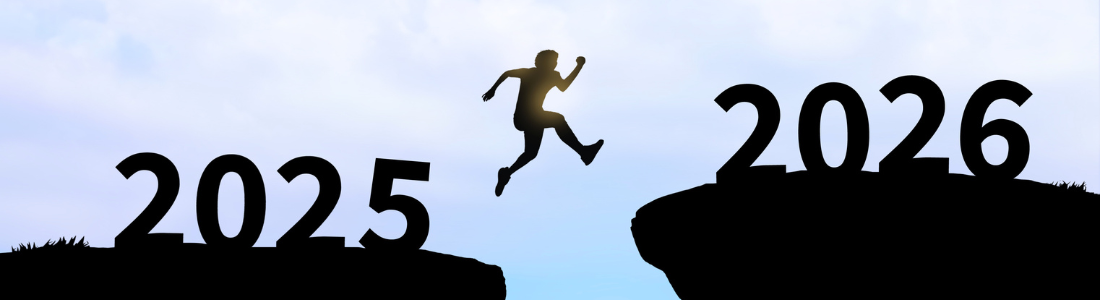 Figure leaping into 2026 representing changes to commercial property law ahead